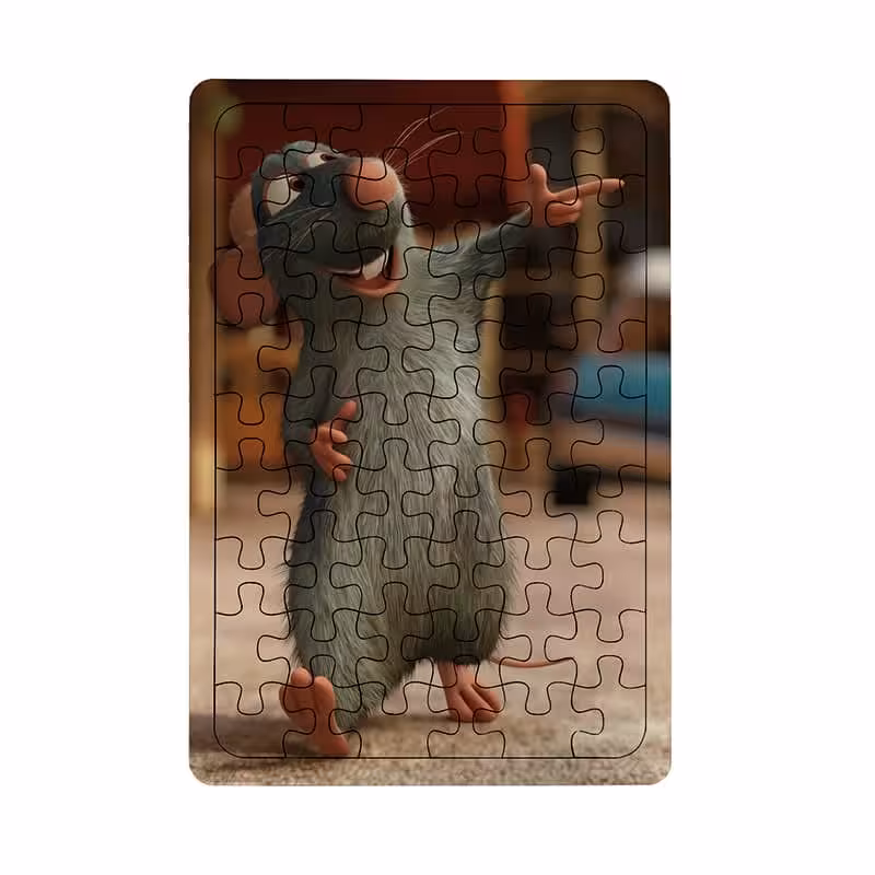 خرید و قیمت پازل چوبی 54 تکه طرح موش سرآشپز کد 9213