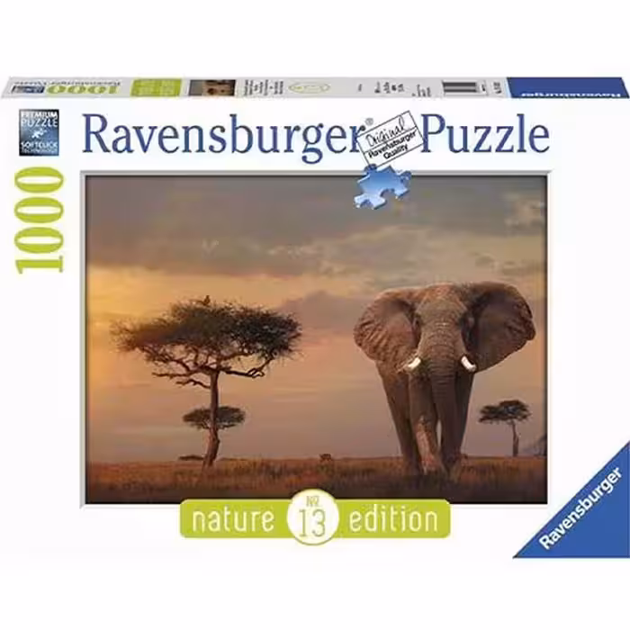 پازل 1000 قطعه Ravensburger طرح فیل‌های ماسای مارا