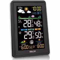 ایستگاه هواشناسی درای سنسور فضای باز Konsen Weather Station Colour Display with Outdoor Sensor for Indoor and Outdoor