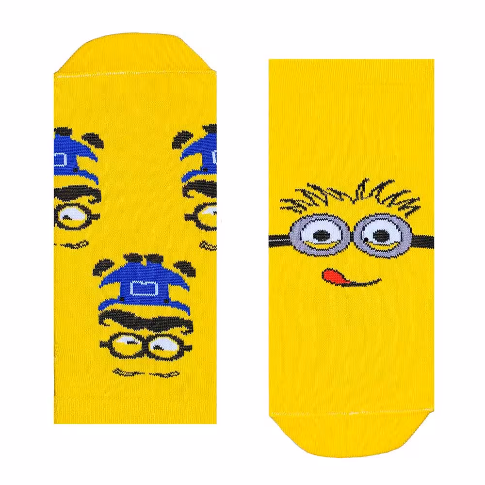 جوراب مچی بوم طرح مینیون لنگه به لنگه
