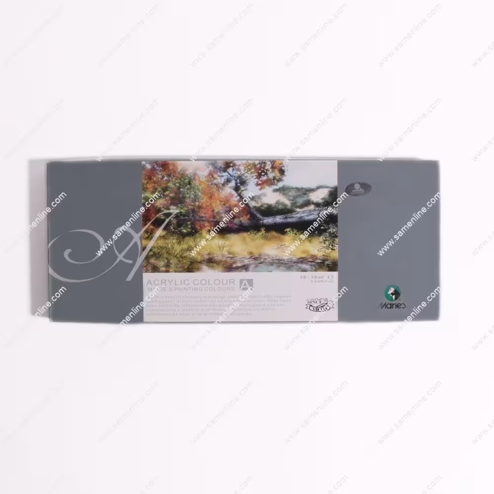 رنگ اکریلیک 18 رنگ 12 میلی لیتر ماریس (کله اسبی) مدل 818 B