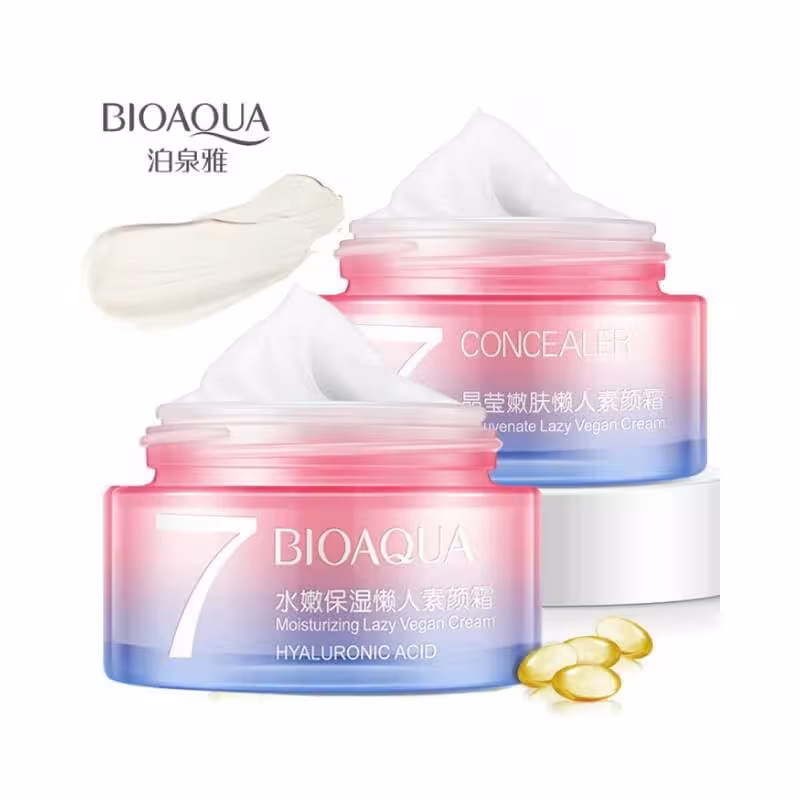 کرم سفید کننده و 7 ویتامین هیالورونیک اسید مدل V7 بیوآکوا BIOAQUA