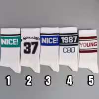 جوراب ساقدار الیت نوشته دار سری ‌نایس Nice