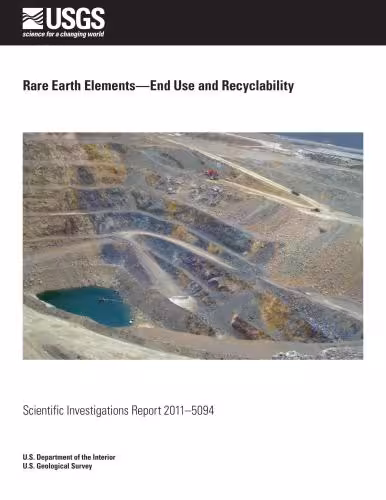 خرید و دانلود نسخه کامل کتاب G. Rare Earth Elements-End Use and Recyclability