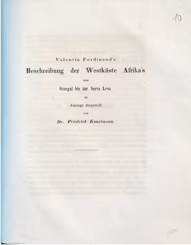 خرید و دانلود نسخه کامل کتاب Valentin Ferdinand's Beschreibung der Westküste Afrika's vom Senegal bis zur Serra Leoa im Auszuge dargestell