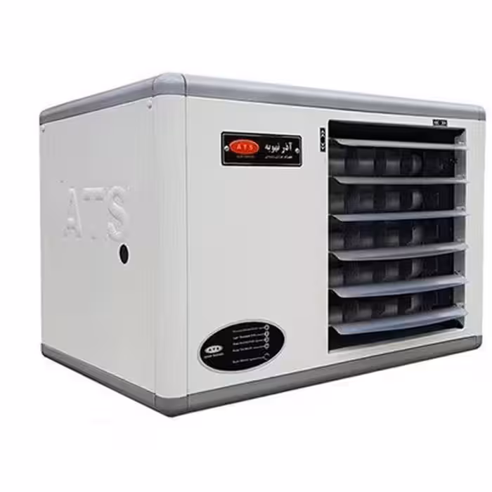 هیتر گازی فایر تیوب آذر تهویه مدل F950 دو ظرفیتی دو سرعته گرمایش 1200 متر مکعبی