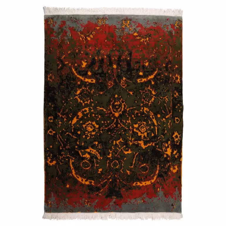 فرش دستبافت سه متری نقشه کلارک مدرن