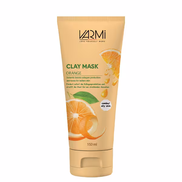 ماسک صورت وارمی مدل خاک رسی پرتقال حجم 150 میلی لیتر