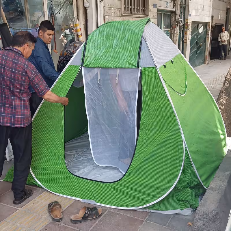 چادر مسافرتی فنری و خیمه کمپی برزنتی 12 نفره