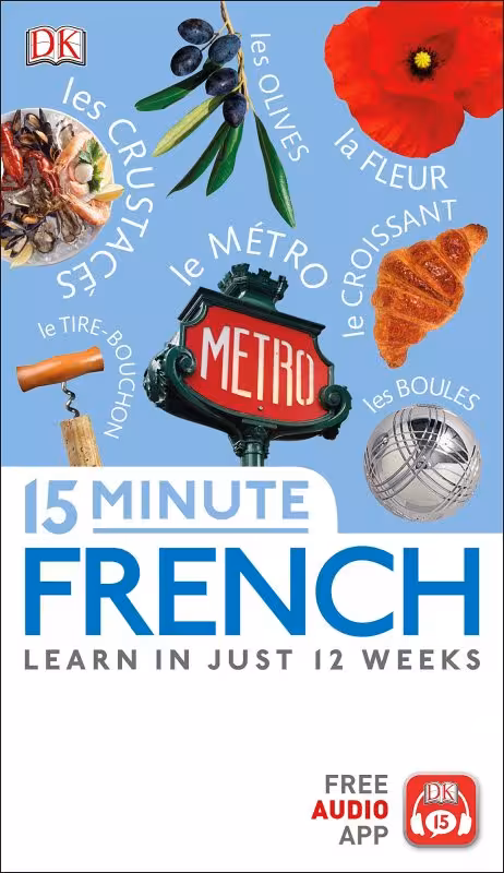 کتاب آموزش فرانسه در 15 دقیقه 15Minute French