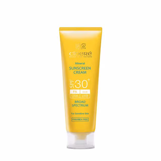 کرم ضد آفتاب بدون رنگ طیف گسترده SPF 30 سینره حجم 50 میلی لیتری