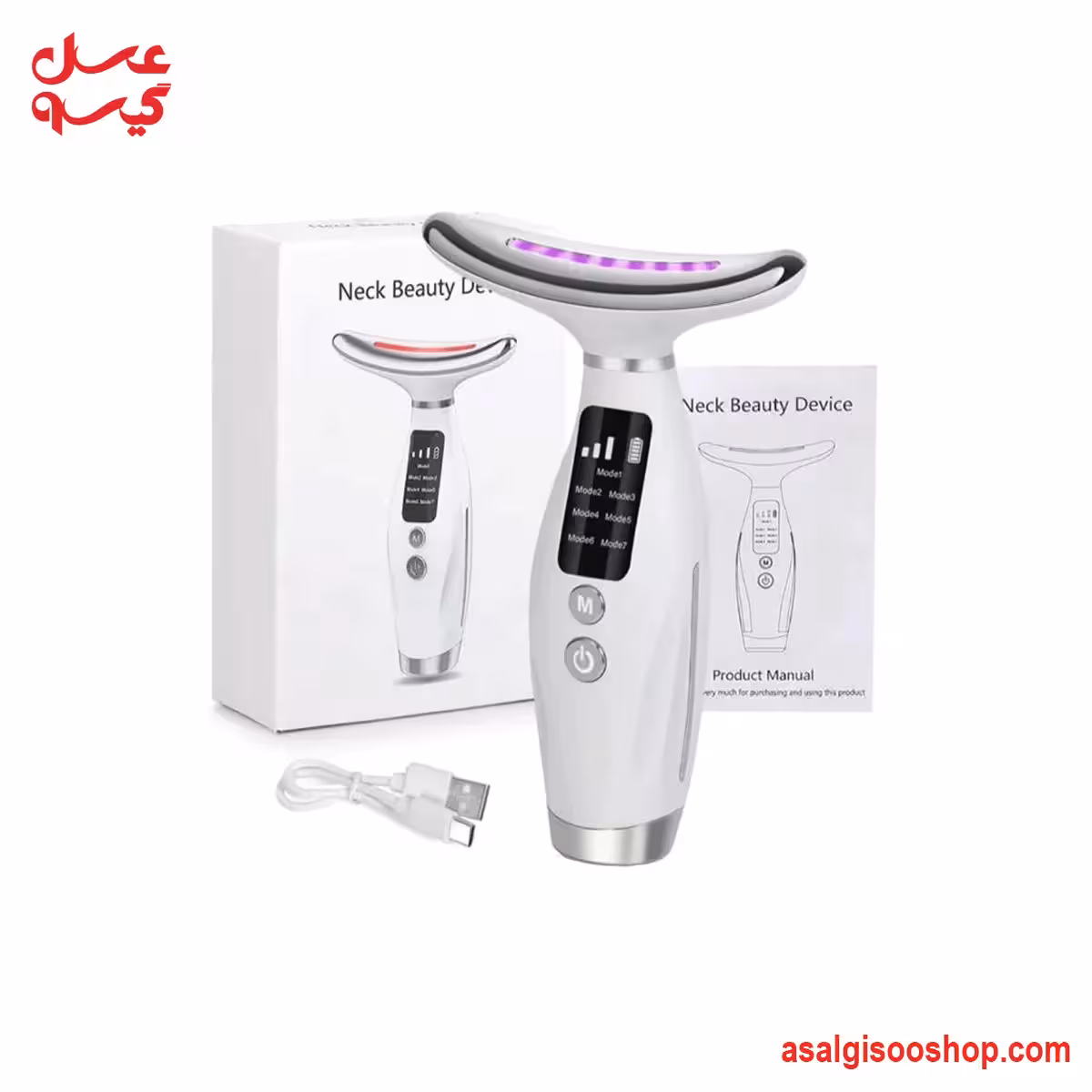 ماساژور و لیفتینگ صورت و گردن ال یی دی | LED Facial & Neck Massager | کد3152