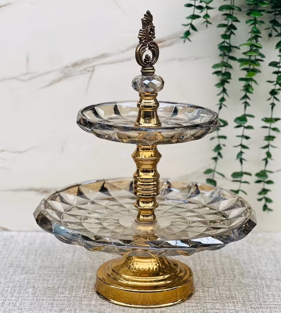 شيريني خوري 2طبقه طلايي اكومارين