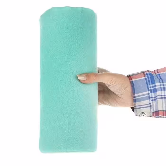 دستمال رولی تک رنگ ساده دستمال رولی اشپزخانه میکروفایبر ،دورنگ سبز و زرد