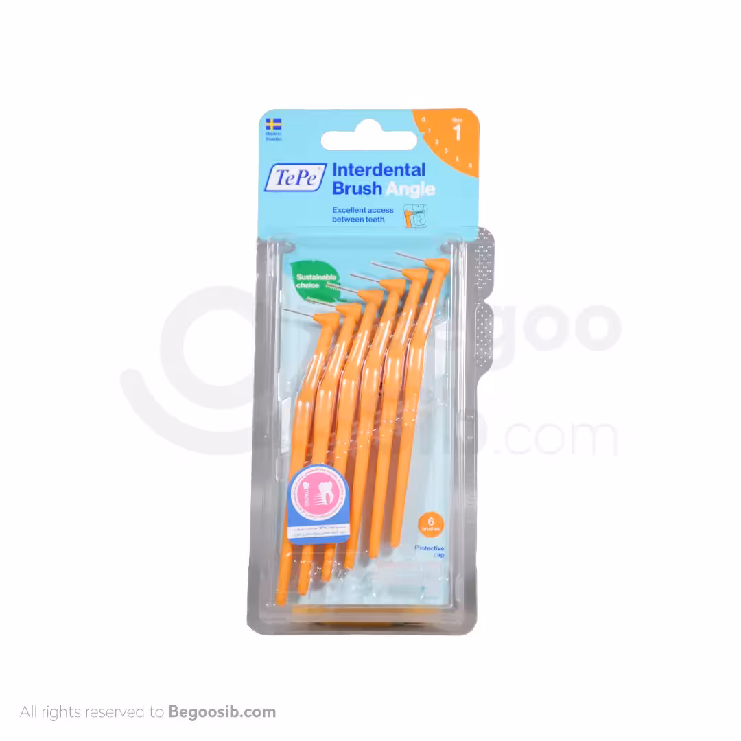مسواک بین دندانی دسته دار سایز 1 تپه 6 عددی