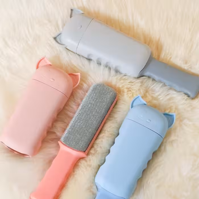 پرزگیر موی سگ و گربه مغناطیسی طرح گربه – مناسب لباس و مبل