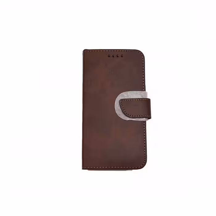 قاب گوشی سامسونگ Samsung j5 2015 کیف کتابی چرم مگنتی جاکارتی دار قهوه ای