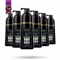 6 عدد شامپو رنگ مو دکسی Dexe مدل مشکی گیاهی Black حجم 400 میلی لیتر (اورجینال)