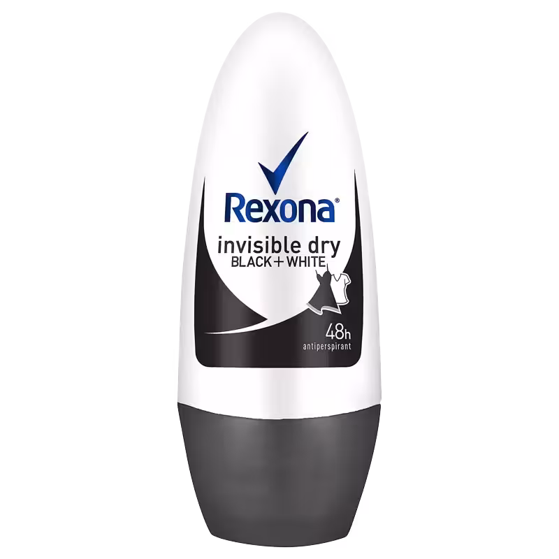 رول ضد تعریق زنانه رکسونا 48 ساعته 50 میل مدل Invisible Dry Black White