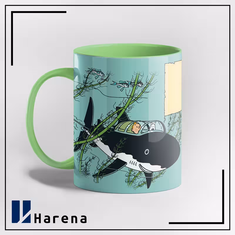 ماگ داخل رنگی گنج های راکام قرمز