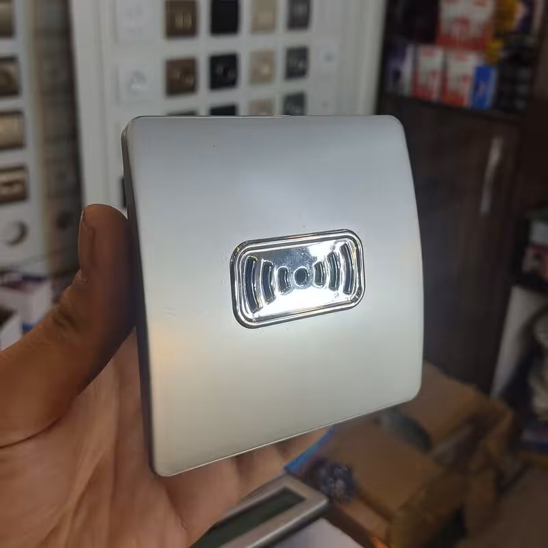 بیزر زنگ اسیا مدل کریستالی نقره ای