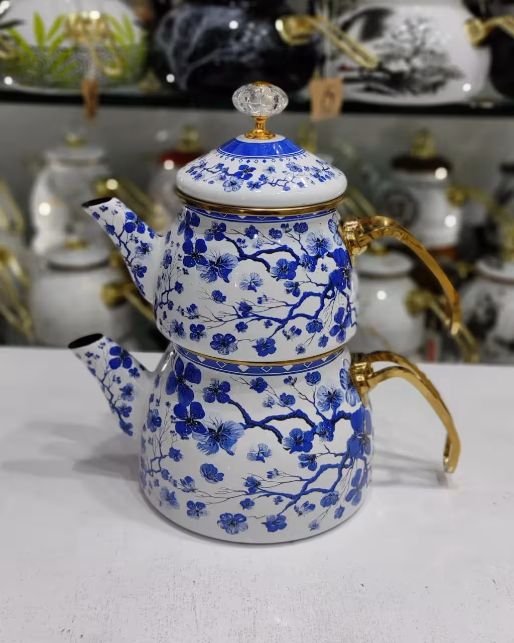 کتری قوری لعابی شاهین کد 102