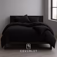 روتختی مشکی ساده 4‌تکه کاوری (روتختی سیاه)