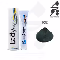 رنگ مو لیدی کالر Lady color شماره 002 حجم 100 میلی لیتر رنگ واریاسیون سبز