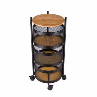 جا سیب زمینی و پیاز 3 طبقه کف چوب