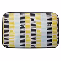 مارگارت نم گیر کنار سینک 50*90 طرح راه راه مشکی زرد