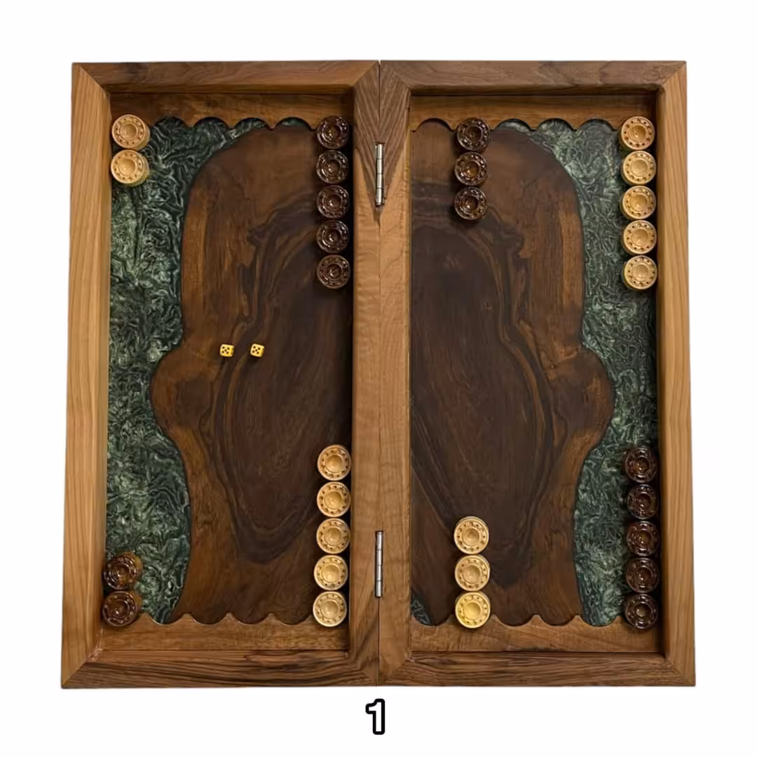 تخته نرد اپوکسی 55 سانتی کد 4544