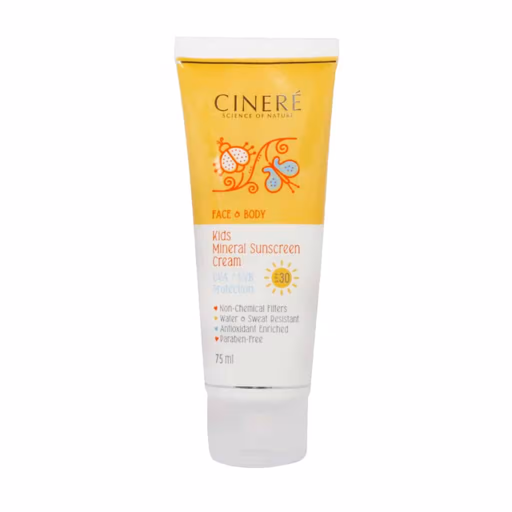 کرم ضدآفتاب بی رنگ سینره SPF30 مناسب صورت و بدن (75 میل)
