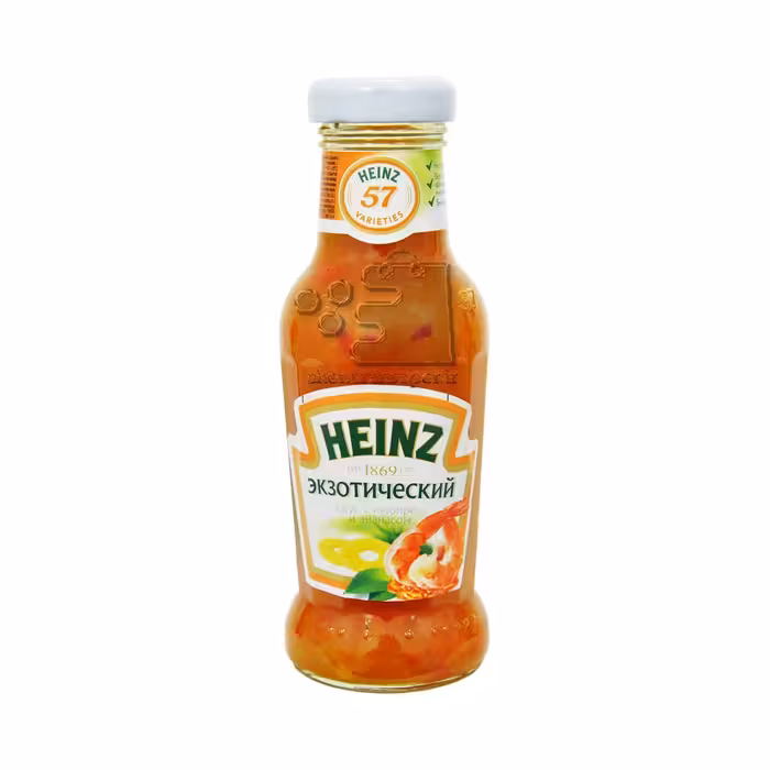 سس غذاهای دریایی شیشه ای 250 میل هاینز - heinz