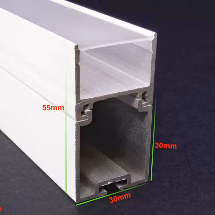 پروفیل لاین نوری کد B28 مشکی و سفید  چراغ خطی لاینر.(ارسال با باربری و هزینه ارسال بصورت پس کرایه میباشد)