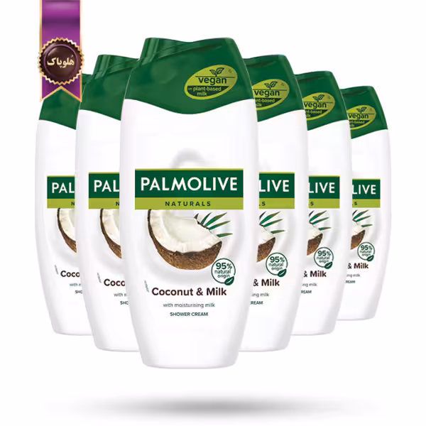 6 عدد شامپو بدن پالمولیو Palmolive مدل عصاره نارگیل و شیر Coconut & Milk حجم 250 میلی لیتر (اورجینال)