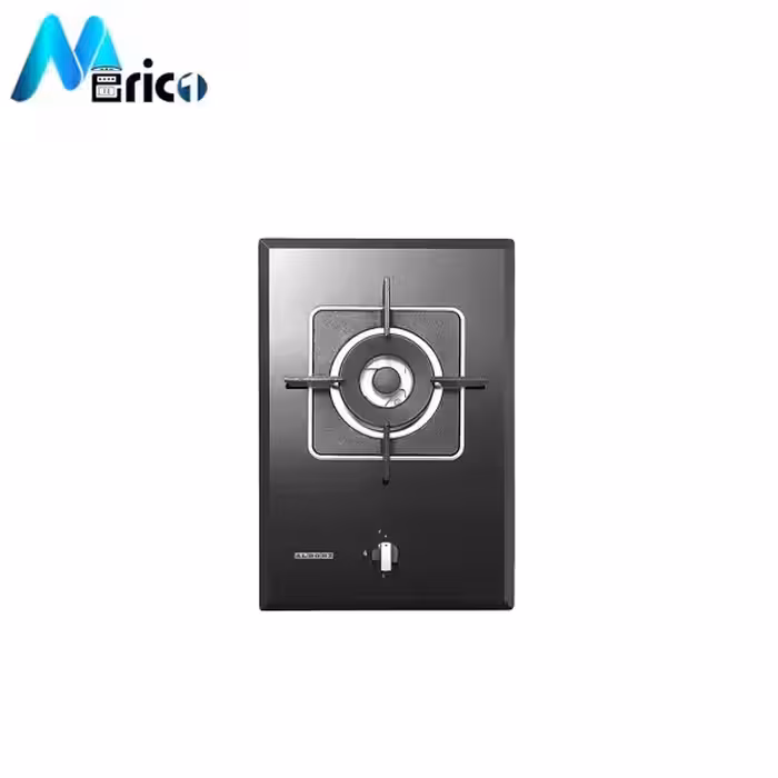 گاز رومیزی استیل البرز کد g1301 یک شعله شیشه مشکی