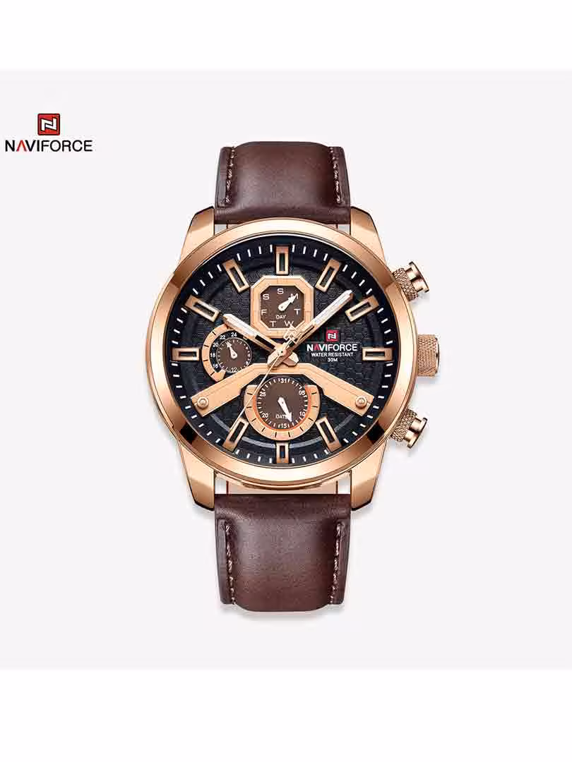 ساعت مچی عقربه ای مردانه نیوی فورس Naviforce NF 9211 RG/B/D.BN