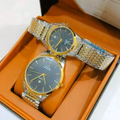 ساعت مچی ست مردانه و زنانه اومگا OMEGA مدل 2123G ژاپن