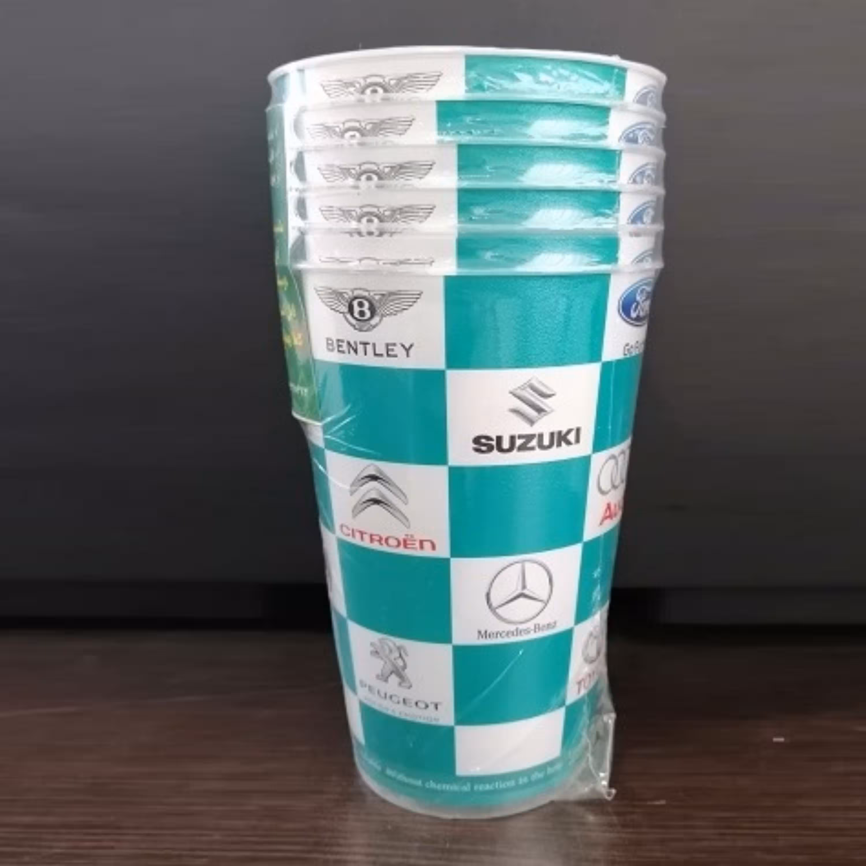 لیوان پلاستیکی طرح دنیای خودرو بسته 6 عددی