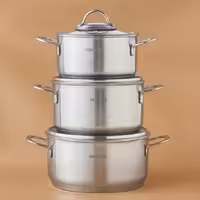 سرویس قابلمه استیل کوچک 6 پارچه کاراجا Fiorino