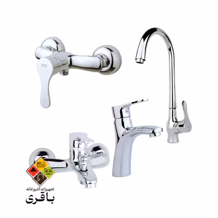 ست شیرآلات راسان مدل صدف کروم