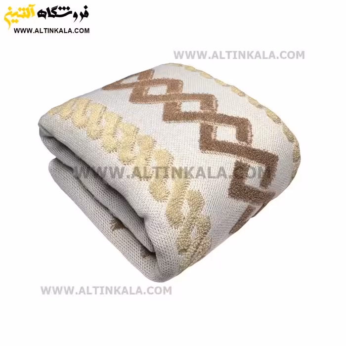 شال مبل بافت (رومبلی) سوپر (تراکم بالا) طرح ونیز سایز 150×200