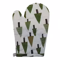 کاج دستکش زمینه سفید طرح درخت های کاج