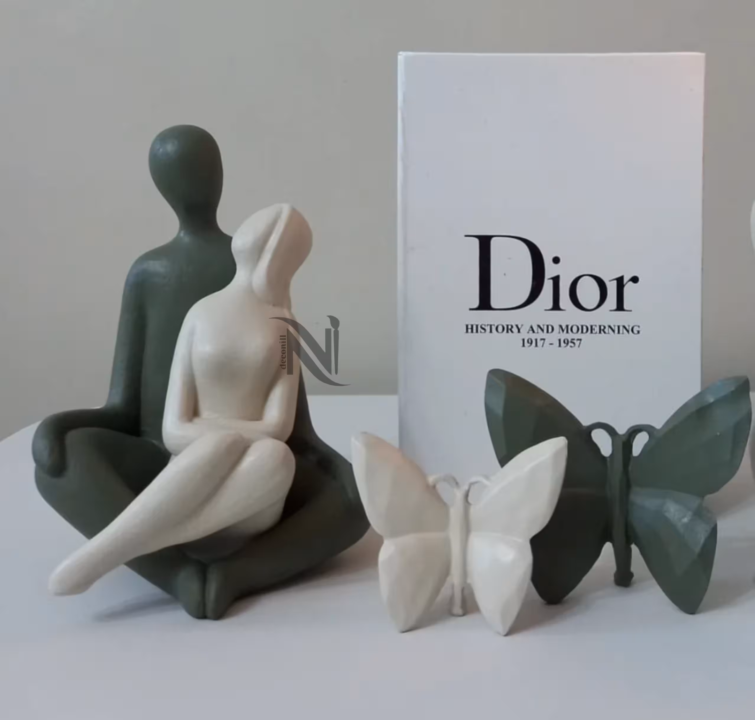 ست دکوری رومیزی پروانه و اغوش کد کالا 789