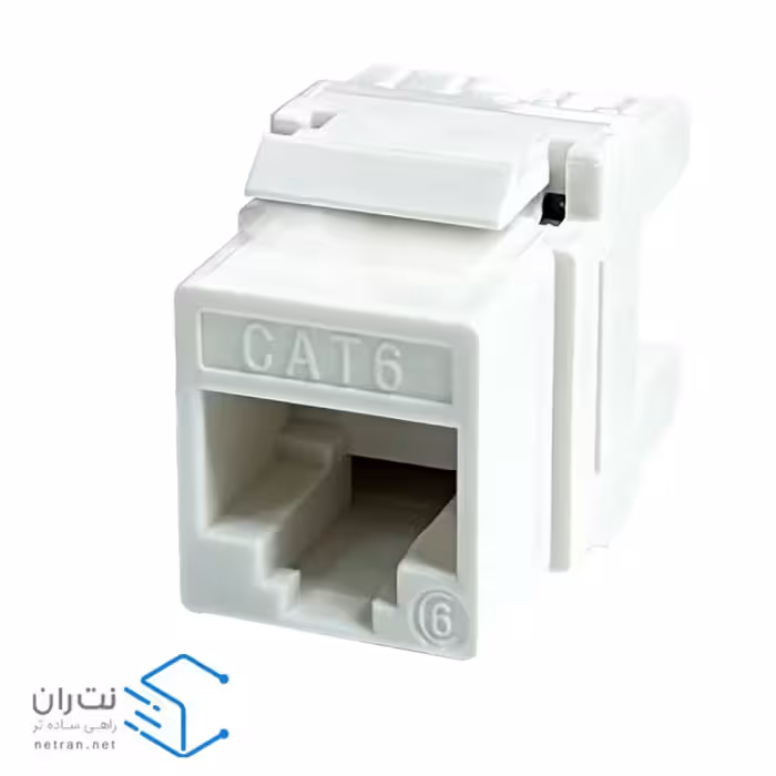 کیستون شبکه Cat6 UTP سفید 180 درجه ونتولینک