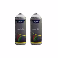 اسپری رنگ سفید براق اسپم مدل sp حجم 300 میلی لیتر مجموعه 2عددی