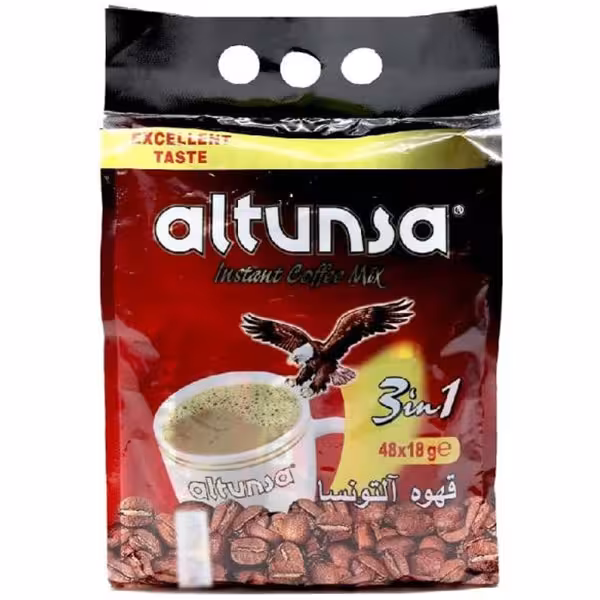 قیمت و خرید قهوه فوری 3 در 1 آلتونسا بسته 48 عددی