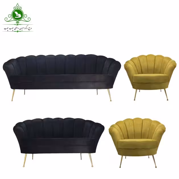 مبل راحتی هفت نفره مدل صدفی