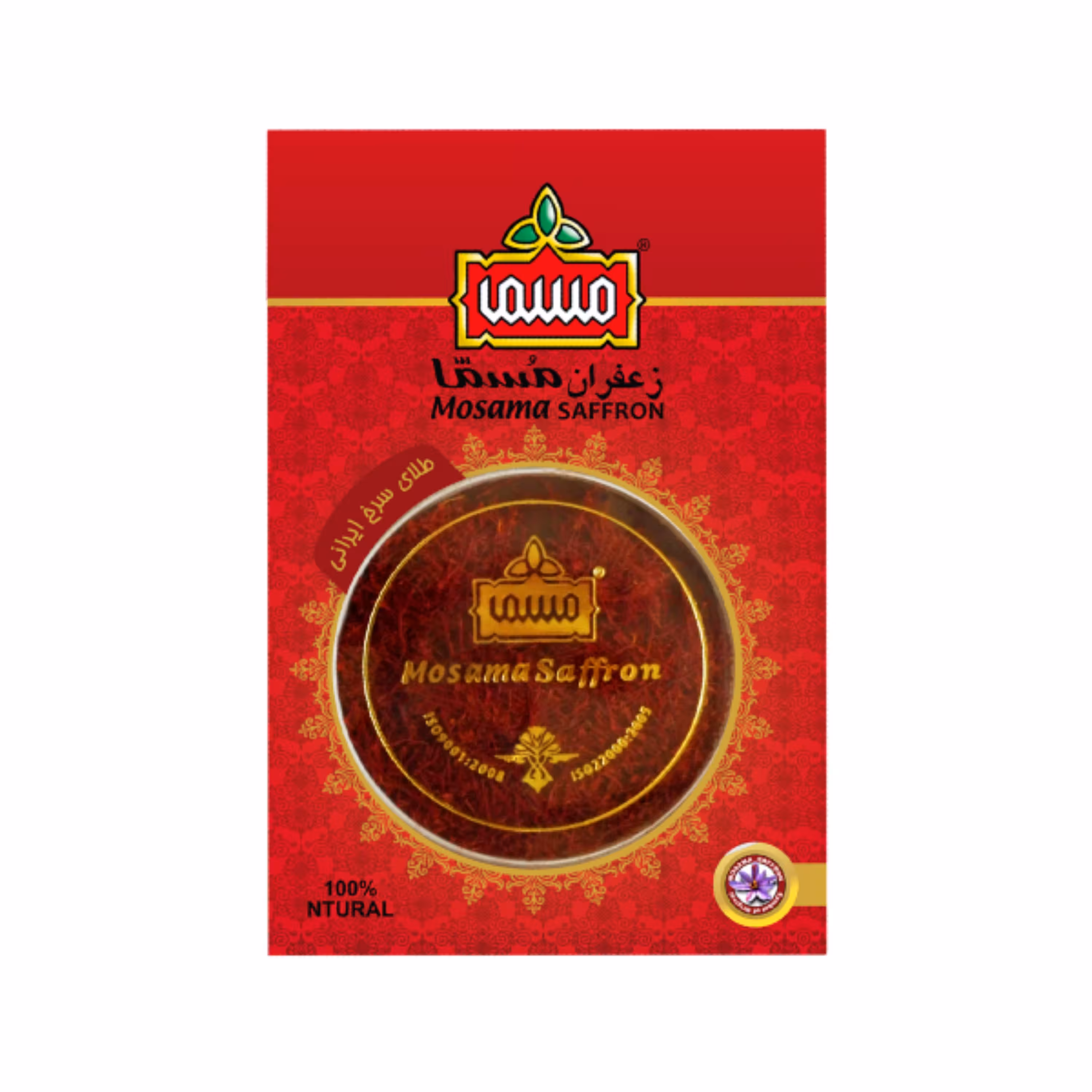 زعفران سرگل ناب ایرانی ممتاز  مسما - یک مثقال کارتی 