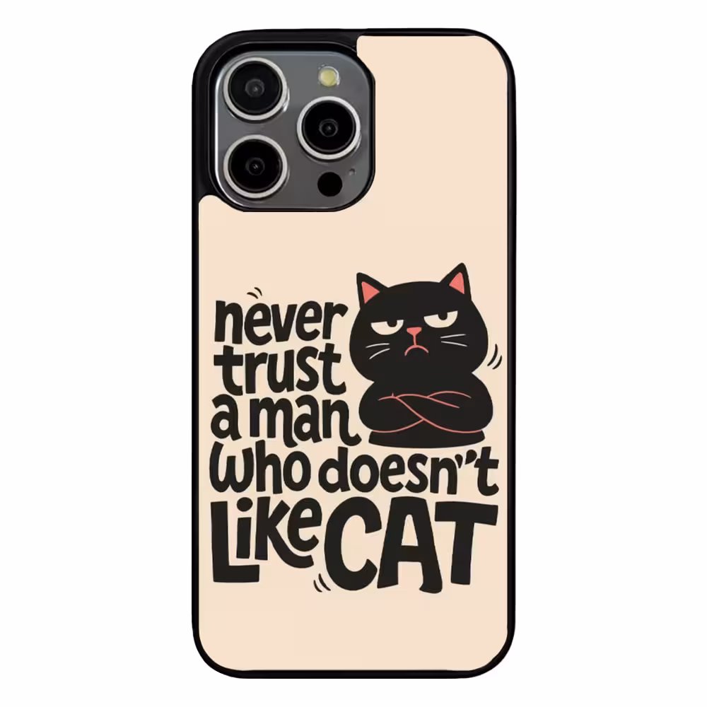 کاور مدل گربه نوشته مناسب برای گوشی موبایل اپل iPhone 16 Pro